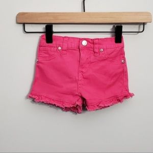 Joe’s Jeans hot pink distressed denim shorts 31